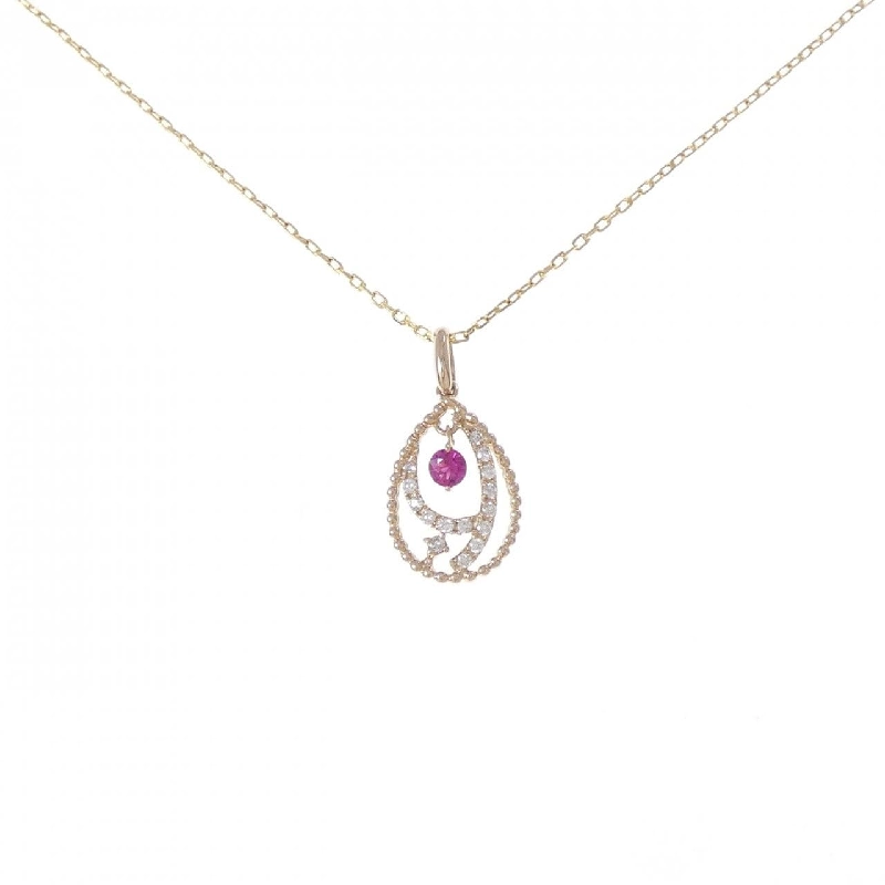 K18PG/K18YG Dây chuyền ruby 0.12CT - Hàng hiệu Chính hãng 858011