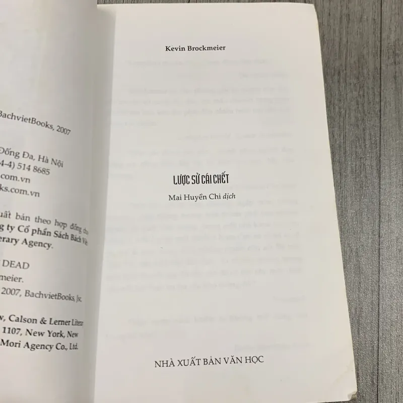 Lược sử cái chết - kevin brockmeier 3b4 718665