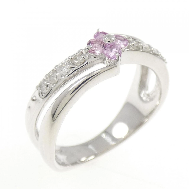 Nhẫn Sapphire Hoa K14WG - Hàng hiệu Chính hãng 849058