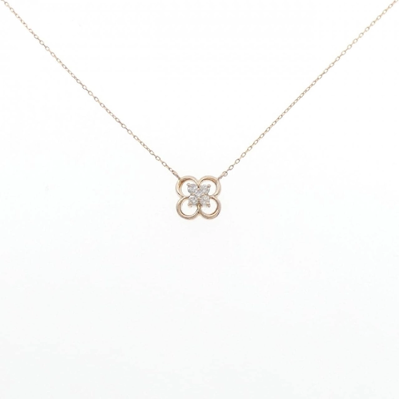 K18PG/K18YG Hoa Đá Kim Cương Dây Chuyền 0.10CT - Hàng hiệu Chính hãng 866714