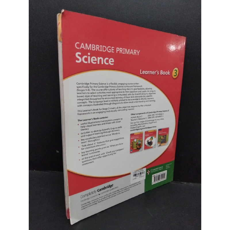 Cambridge primary science learner's book 3 HCM1710 HỌC NGOẠI NGỮ 917499