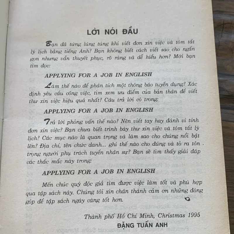 Song ngữ: Xin việc bằng tiếng Anh, M.D. SPOONER J.S. Me KELLEN, Dịch: ĐẶNG TUẦN ANH 713188