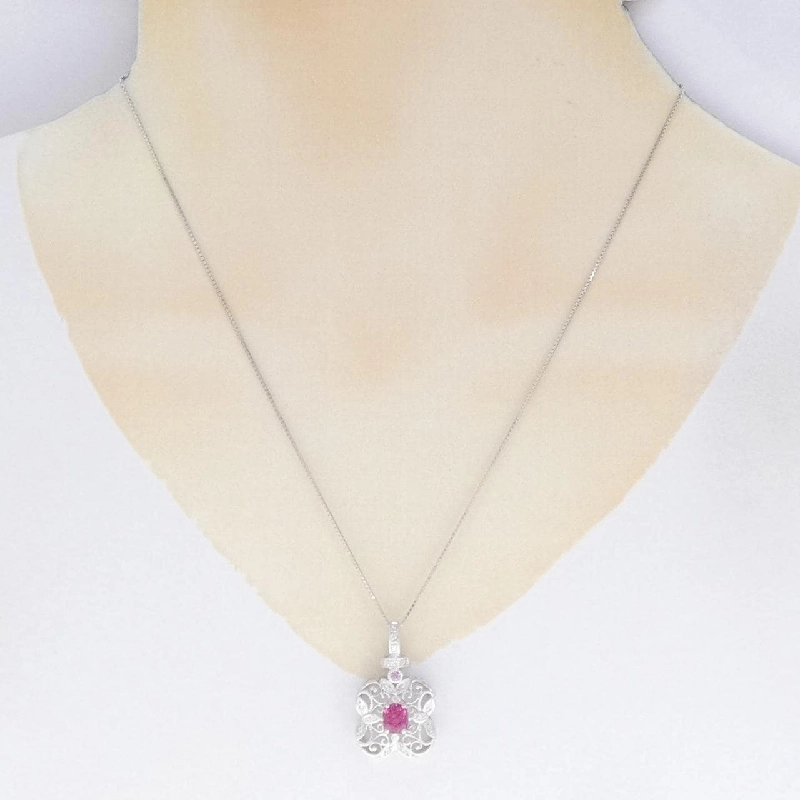 K18WG Spinel Necklace 1.08CT - Hàng hiệu Authentic 865453