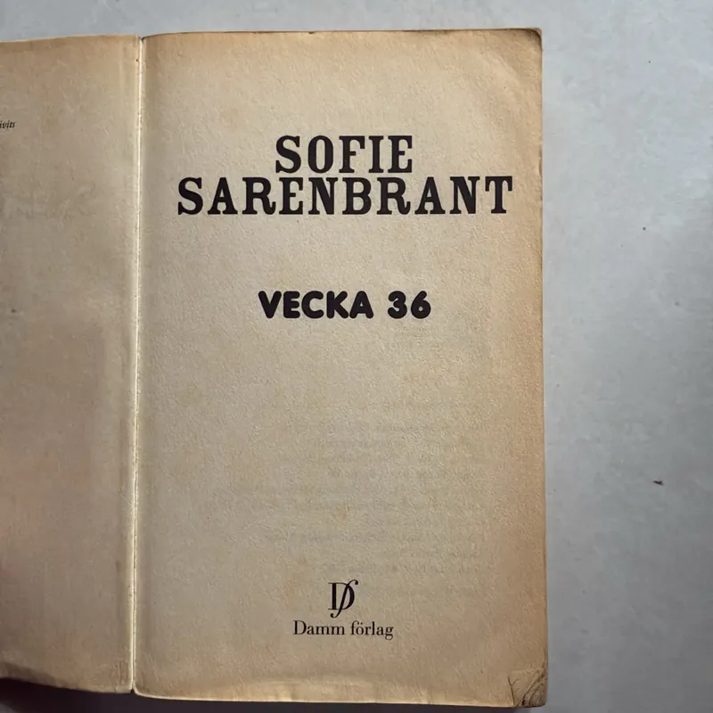 Vecka 36 - Sofie Sarenbrant 734489