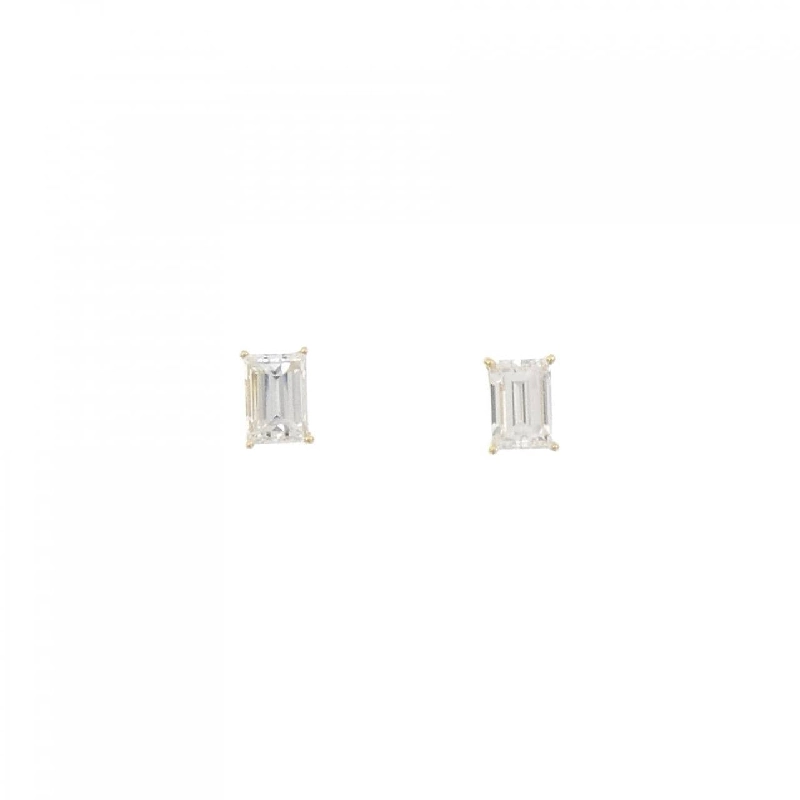 K18YG/ST Bông tai kim cương 0.489CT 0.516CT E VS2-SI1 Cắt đặc biệt - Hàng hiệu Chính hãng 873991