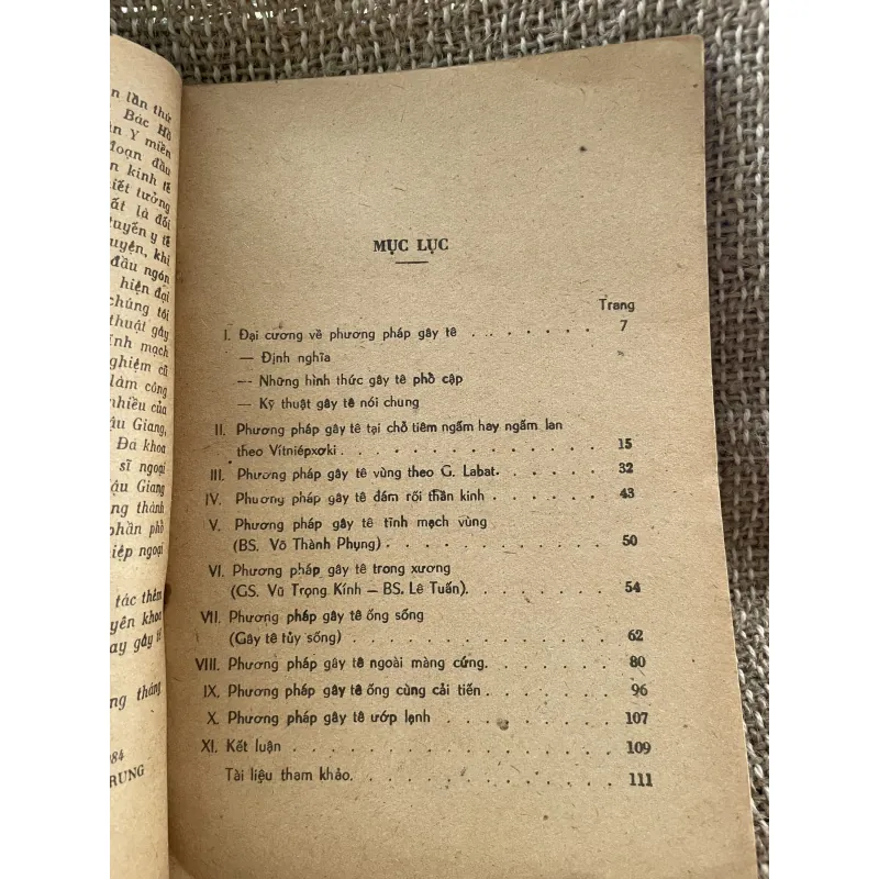 Phương pháp gây tê - GS Trương Công Trung  1025097