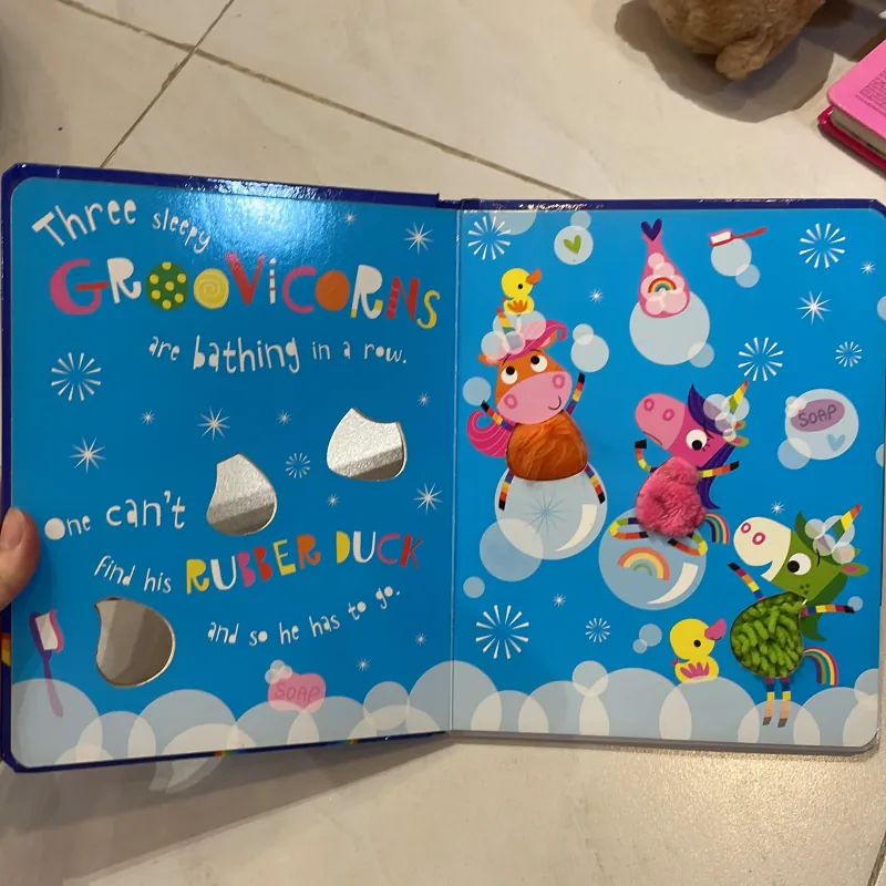 NGOẠI VĂN tiếng anh trẻ em : Goodnight little Groovicorns - sách đẹp bìa cứng  1027556