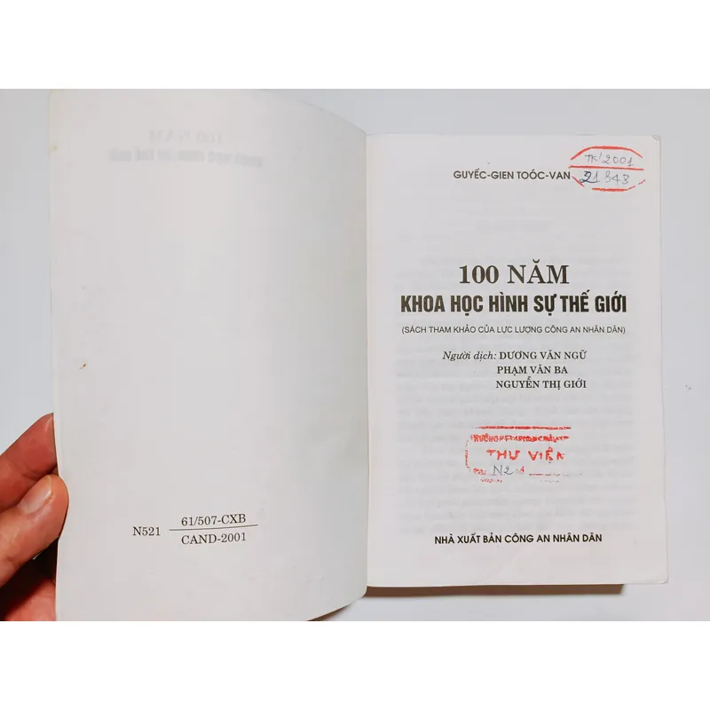 100 Năm Khoa Học Hình Sự Thế Giới - G.G.Toc-van 728283