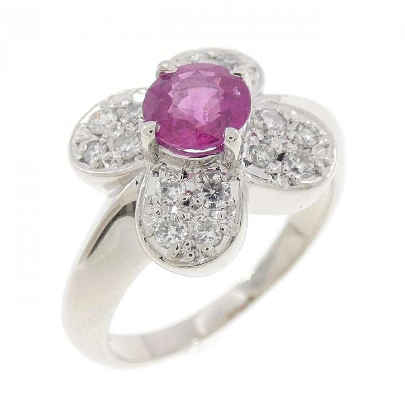 Nhẫn Ruby Hoa PT900 0.67CT - Hàng hiệu Chính hãng 850197