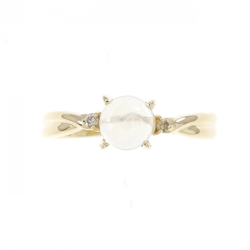 K18YG Nhẫn Đá Mặt Trăng - Hàng hiệu Chính hãng 853402