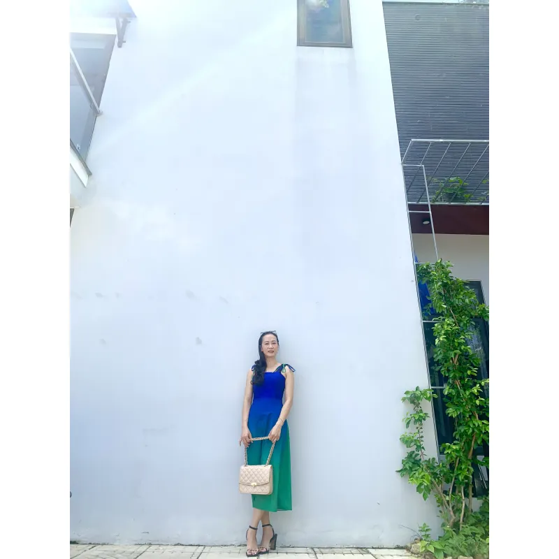 Đầm xanh đẹp size SM 925354