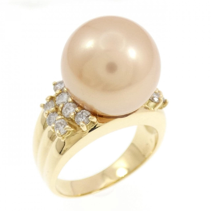 Nhẫn ngọc trai trắng K18YG 13.6mm - Hàng hiệu Chính hãng 847914