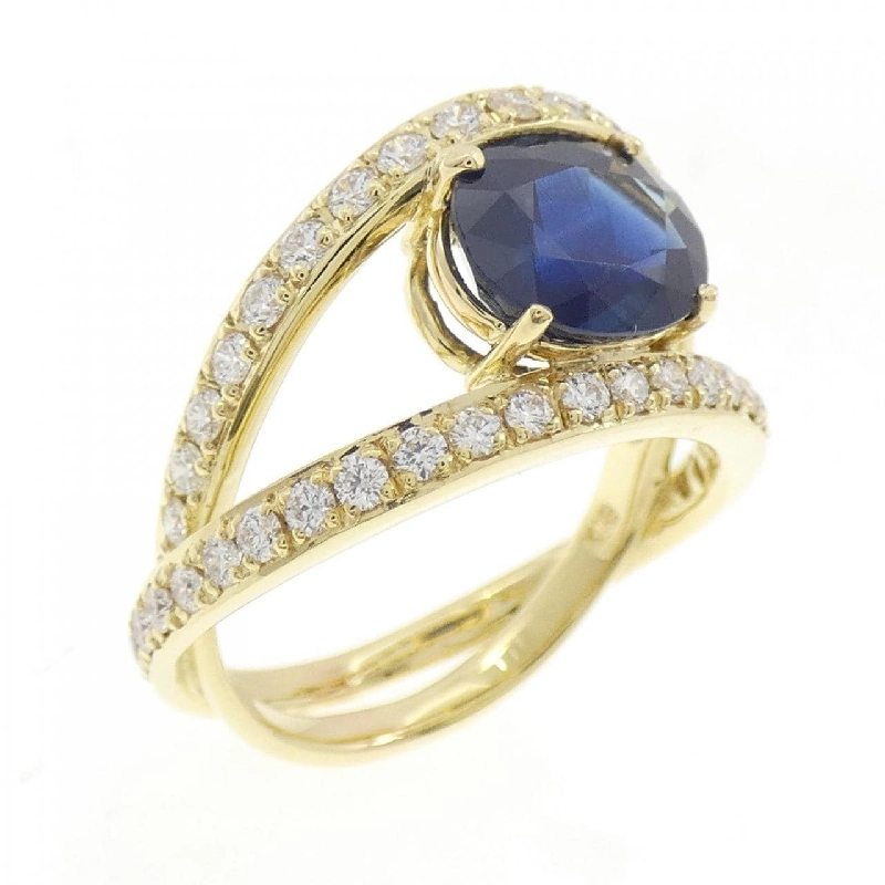 Nhẫn Sapphire K18YG 2.73CT - Hàng hiệu Chính hãng 851372