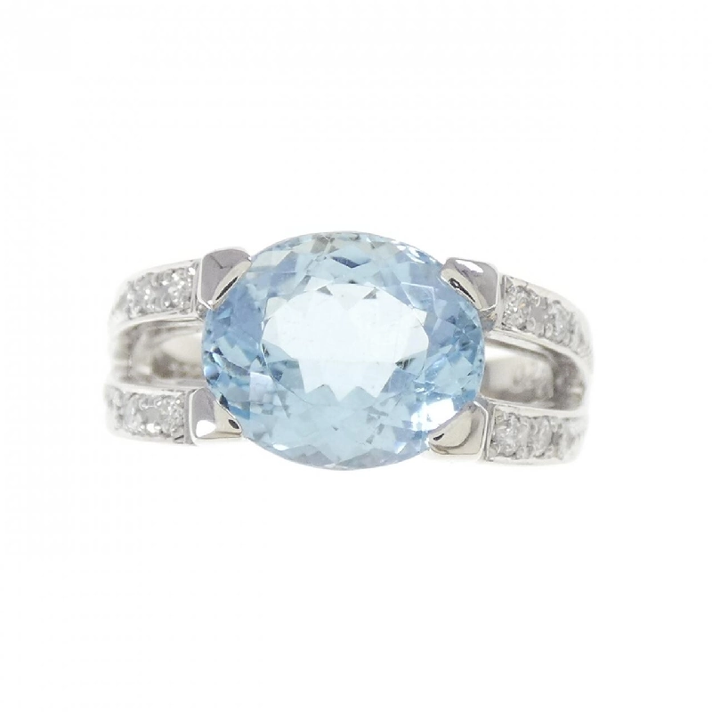 Nhẫn Aquamarine PT900 3.32CT - Hàng hiệu Chính hãng 851933