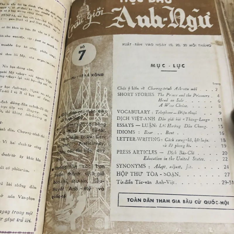 HỌC BÁO ANH NGỮ – Trau dồi Anh Ngữ (Bộ đủ 10 số, đóng bìa cứng)  931982