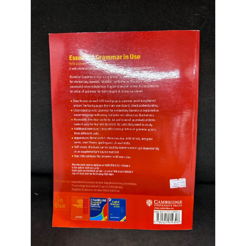 Essential Grammar In Use - Cambridge, Mới 90%, 2014 SBM2407 203981