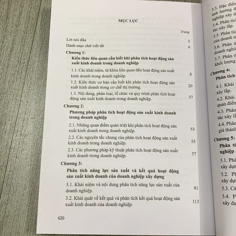 Phân tích hoạt động sản xuất kinh doanh trong doanh nghiệp xây dựng. 1a1 707115