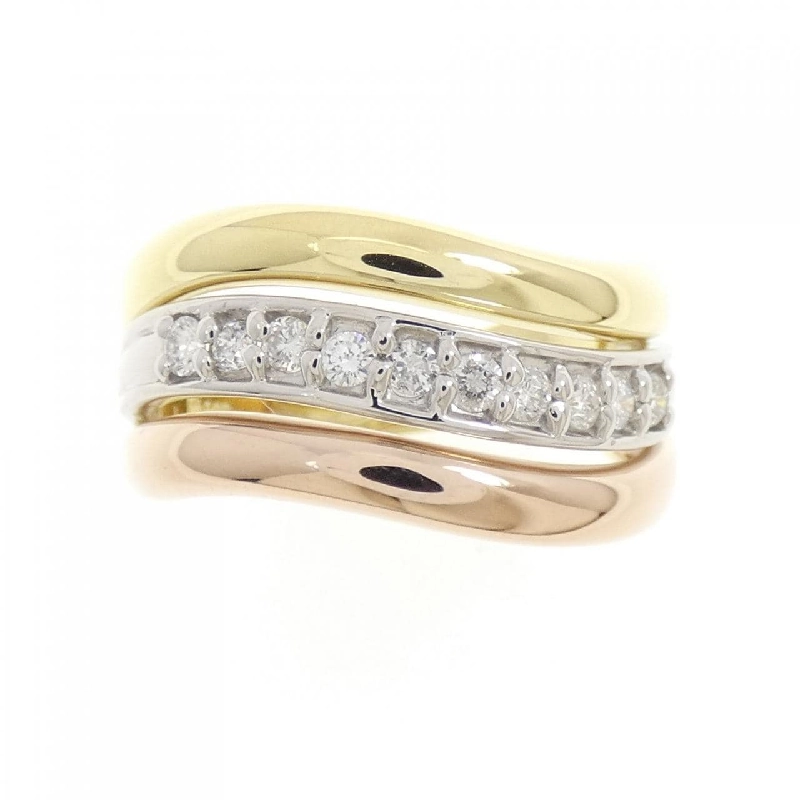 Nhẫn kim cương K18YG/PT900/K18PG 0.27CT 669253