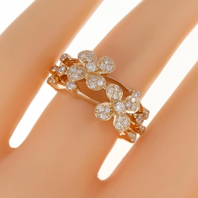 Nhẫn kim cương hoa K18PG 0.42CT - Hàng hiệu Authentic 857064