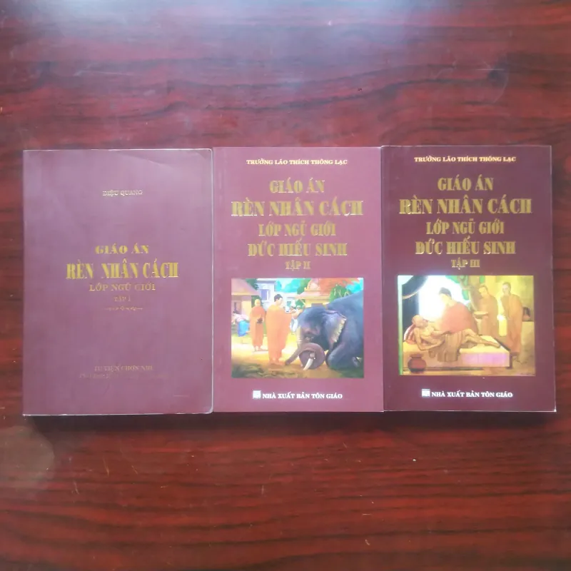 Giáo Án Rèn Nhân Cách - Lớp Ngũ Giới - Combo Tập 1+2+3 - Thích Thông Lạc [Sách Phật Giáo] 1026565