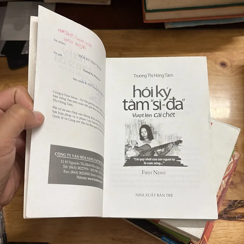 II Tựa sách: Hồi Kí Tâm “Si Đa” _ Vượt Lên Cái Chết - Trương Thị Hồng Tâm - 2012 700950