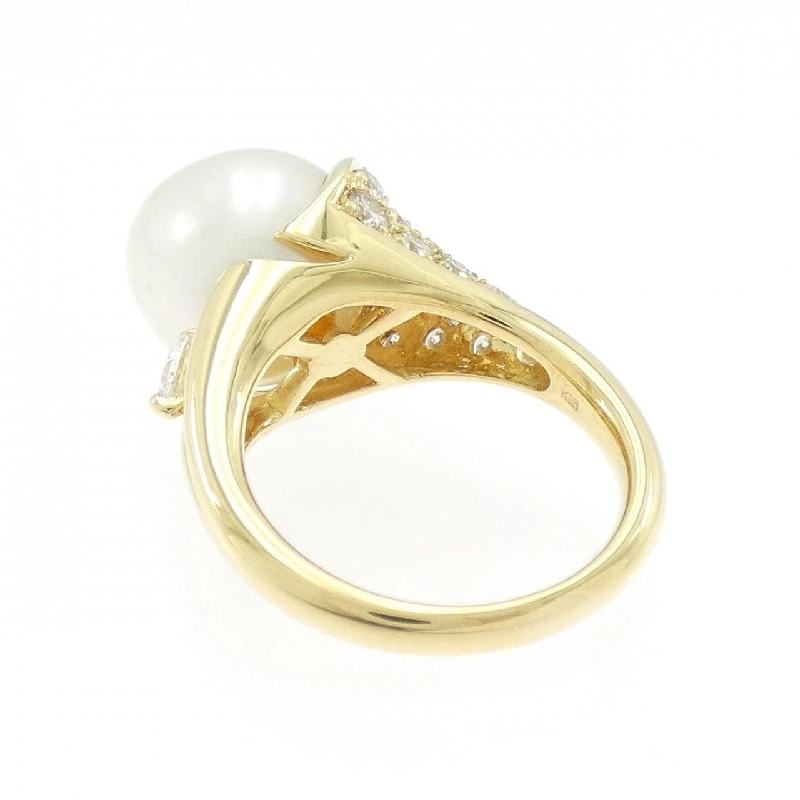 Nhẫn ngọc trai trắng K18YG - Hàng hiệu Authentic 854141