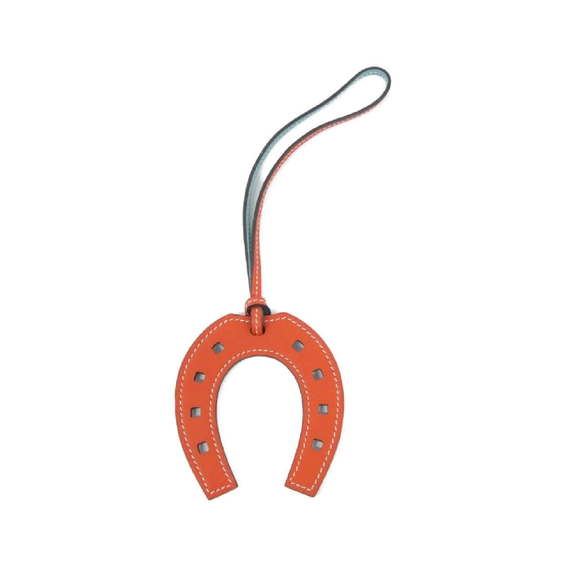 Hàng hiệu Authentic Hermes Paddock Fère Ashval Bicolor 073824CA Túi charm 773109