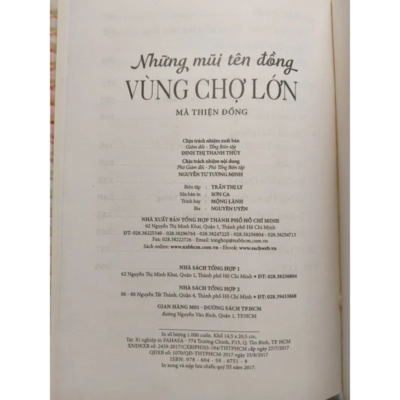 NHỮNG MŨI TÊN ĐỒNG VÙNG CHỢ LỚN • Truyện Ký • Mã Thiện Đồng 753861