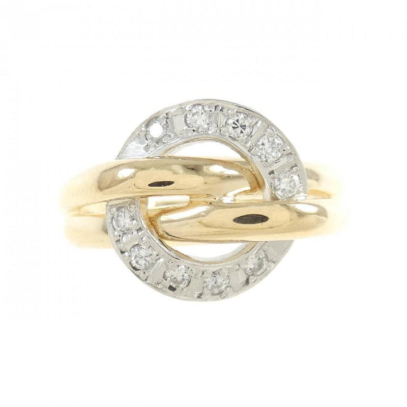 Nhẫn kim cương K18YG/PT900 671454