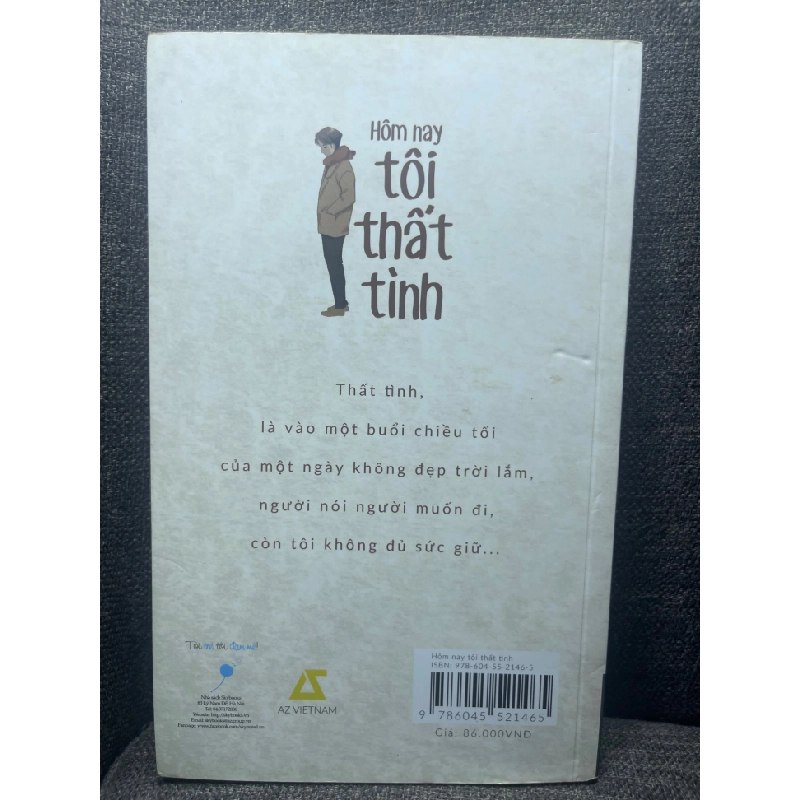 Hôm nay tôi thất tình Hạ Vũ 2017 mới 70% ố vàng HPB0305 451395