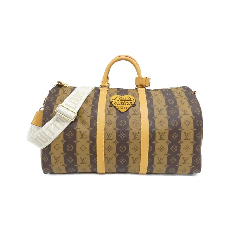 Túi du lịch Louis Vuitton Monogram Stripe (LV Squared) Keepall Bandoulière 2022SS 50cm M45967 614228