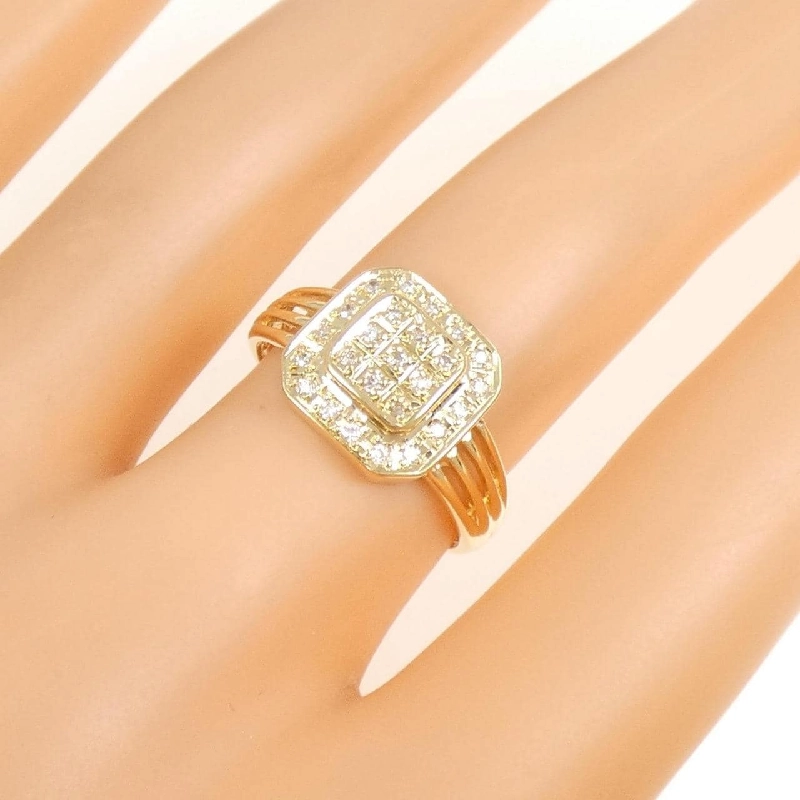 Nhẫn kim cương K18YG 0.13CT - Hàng hiệu Authentic 853941