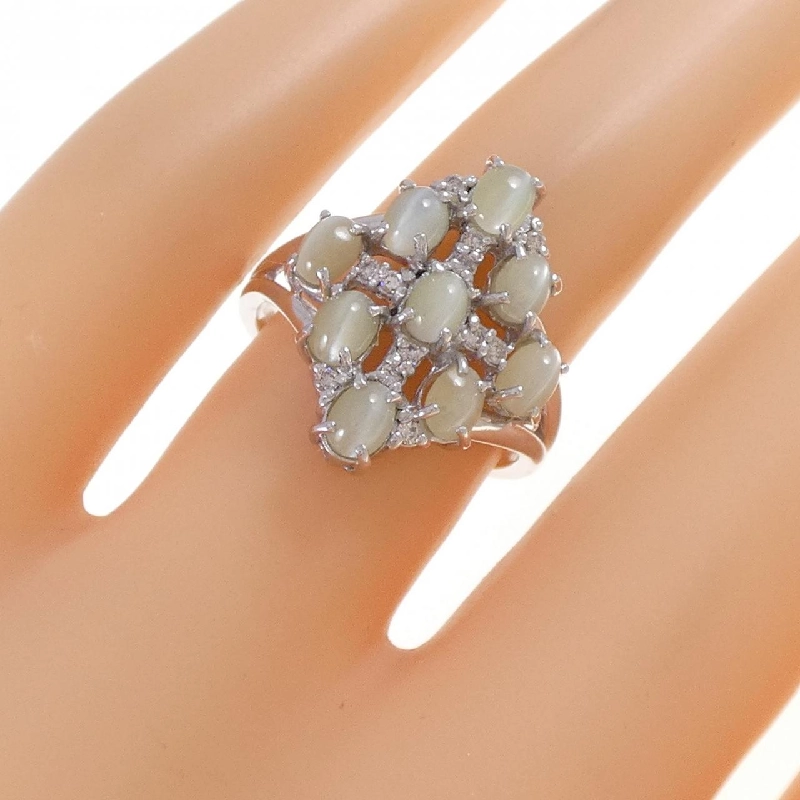 Nhẫn K18WG Chrysoberyl Cat's Eye 2.50CT - Hàng hiệu Chính hãng 855834