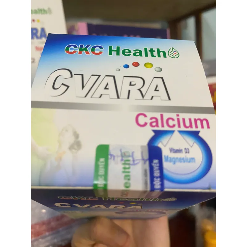 (Hàng CTY mới) Viên uống Canxi tảo biển CVARA CKC Health Nhập khẩu Anh Quốc hộp 60 viên 736053