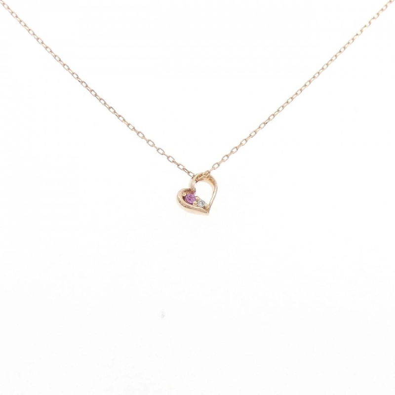 K10PG Dây chuyền hình trái tim Sapphire - Hàng hiệu Chính hãng 858930