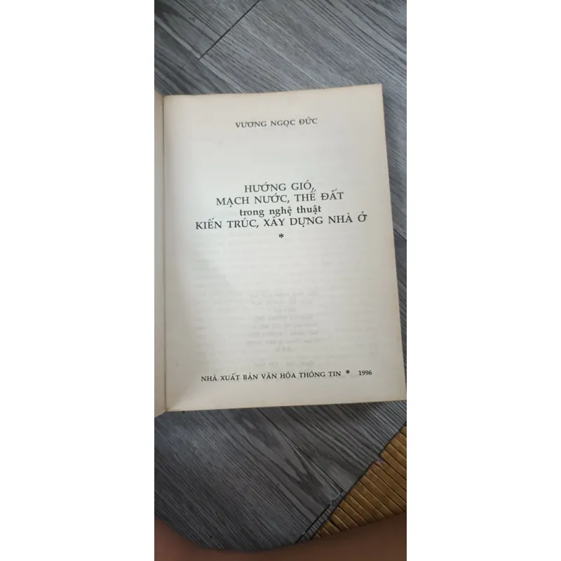 Hướng Gió, Mạch Nước, Thế Đất Trong Nghệ Thuật Kiến Trúc, Xây Dựng Nhà Ở- Vương Ngọc Đức 591816