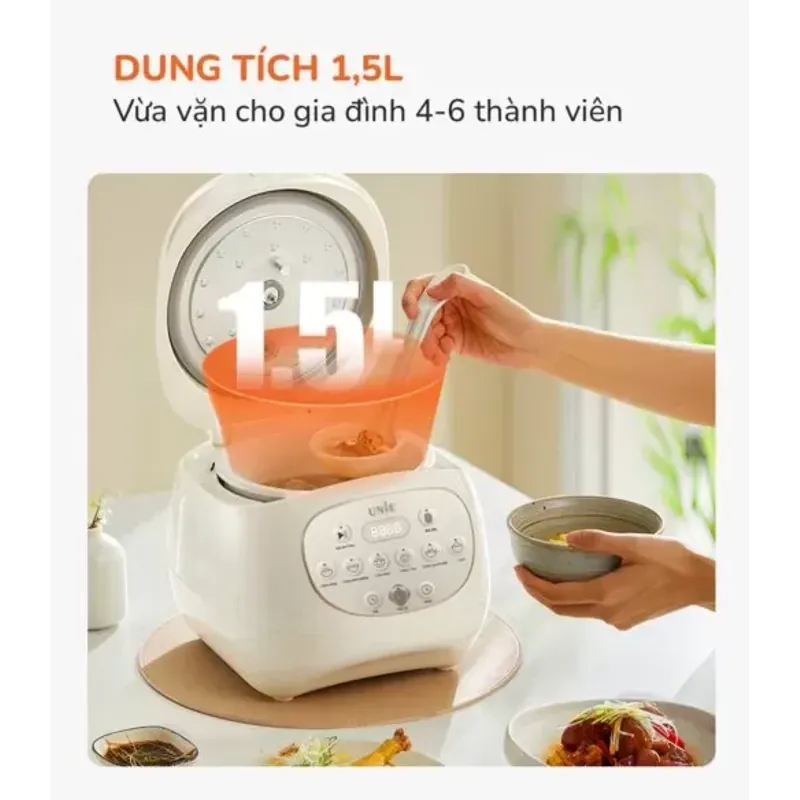 Nồi Cơm Điện Lòng Gốm Tự Nhiên UNIE URC815 574495
