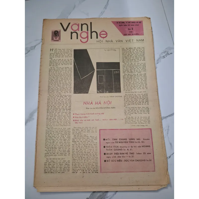 Báo Văn Nghệ số 2 (1618) - Nguyễn Hương Trâm - Điều tra 960128
