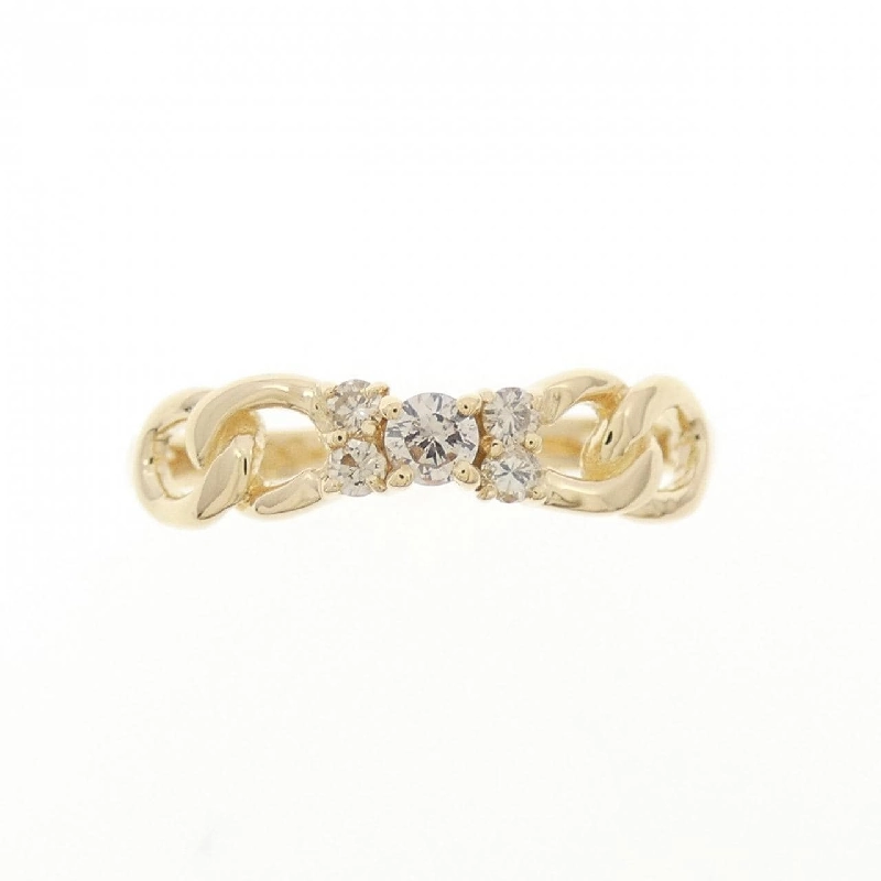 Nhẫn kim cương K18YG 0.11CT 671023