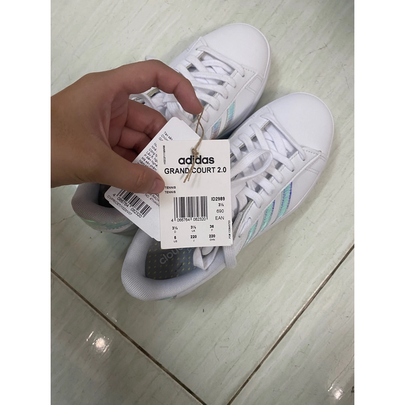 Giày addidas GRAND COURT 2.0 size 5.0 US ( 35 - 36 ) mới 100% 469571