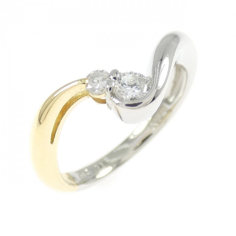 Nhẫn kim cương K18YG/PT900 0.16CT - Hàng hiệu Chính hãng 854566