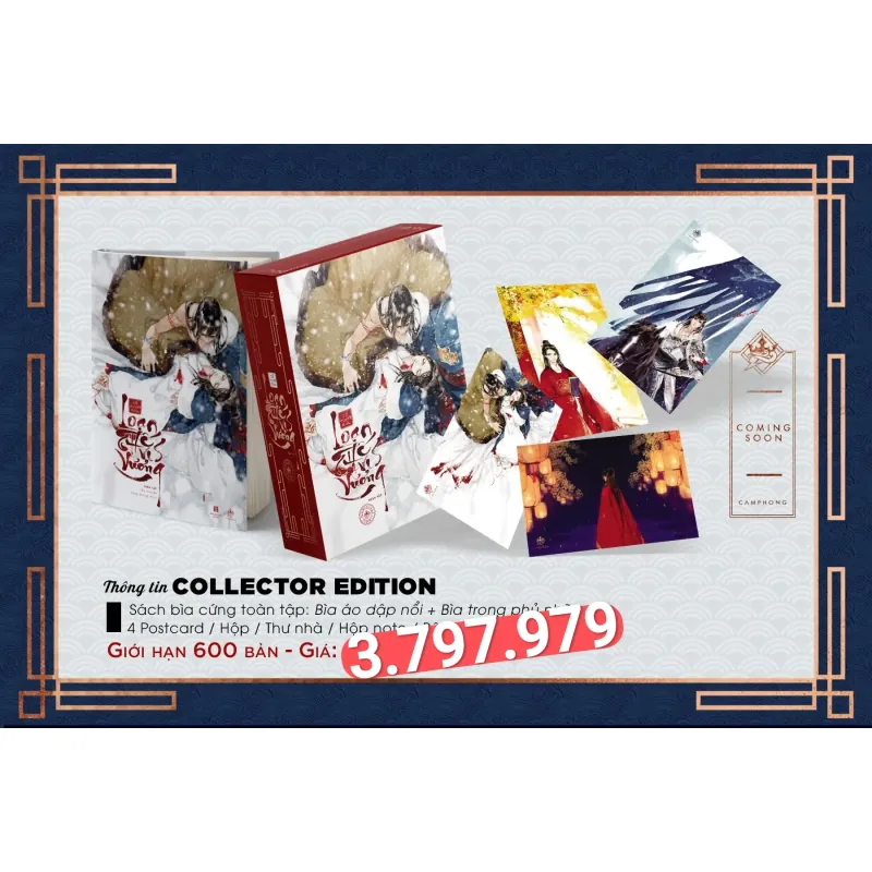 BOXSET LOẠN THẾ VI VƯơNG BẢN TOÀN TẬP + 4 POSCARD + HỘP NOTE + THƯ NHÀ 198993