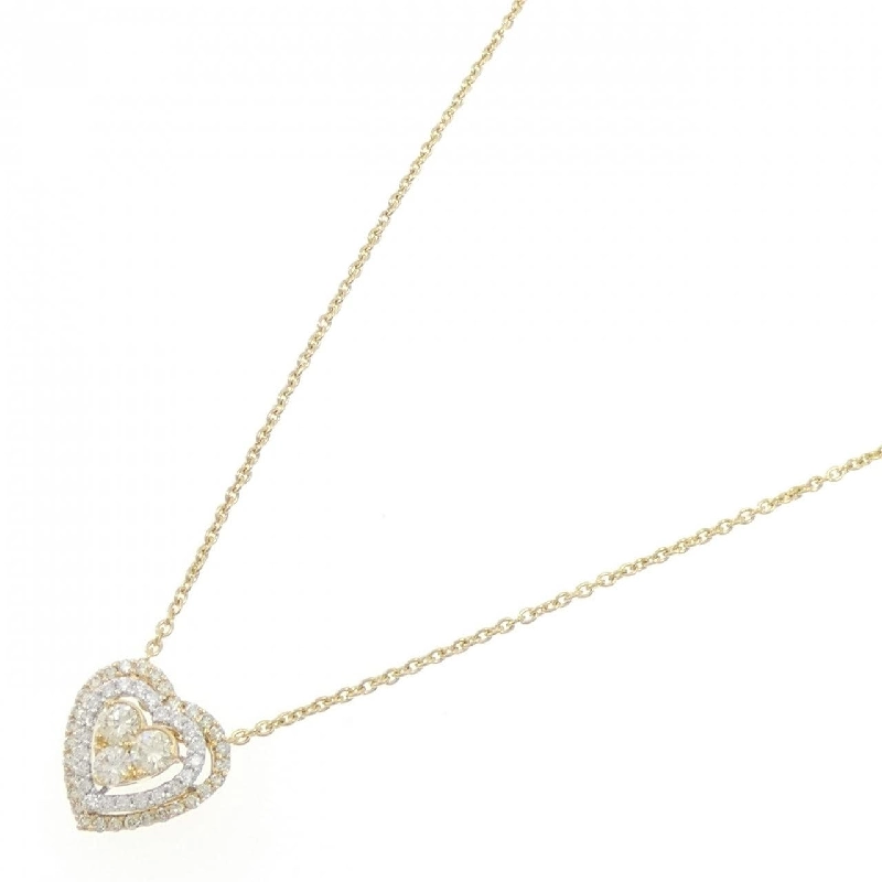 Dây chuyền kim cương hình trái tim 18KYG/18KWG/K18YG 1.07CT - Hàng hiệu Authentic 858012