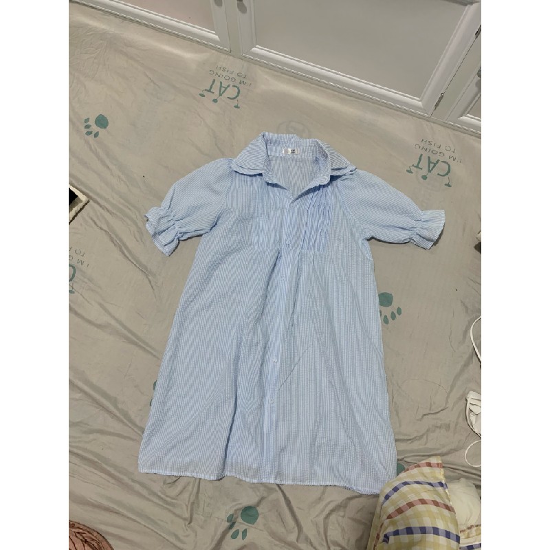 Đầm babydoll đũi xốp  11403