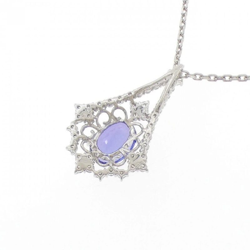 Dây chuyền Tanzanite PT900/PT850 4.362CT - Hàng hiệu Authentic 858562