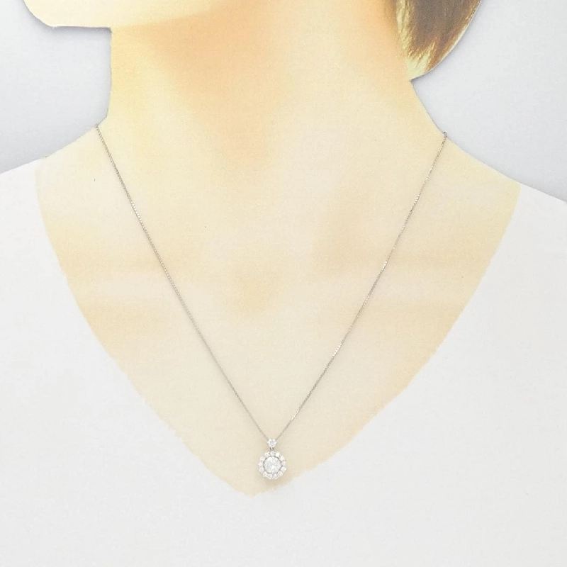 Dây chuyền kim cương PT900/PT850 0.530CT G SI1 VG - Hàng hiệu Chính hãng 875638