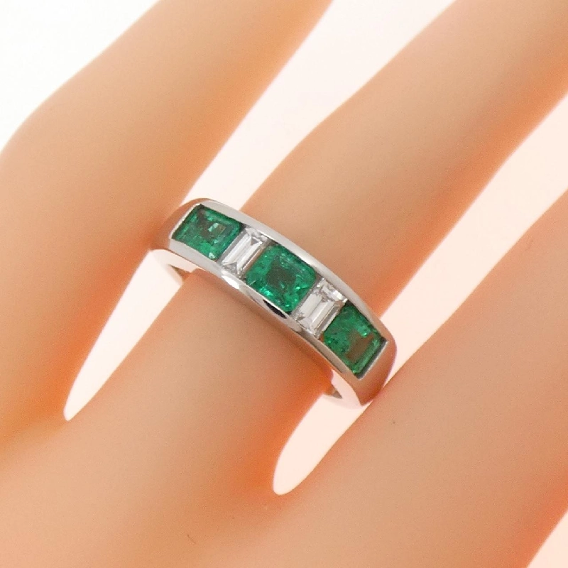 Nhẫn Emerald PT900 0.795CT - Hàng hiệu Chính hãng 853326
