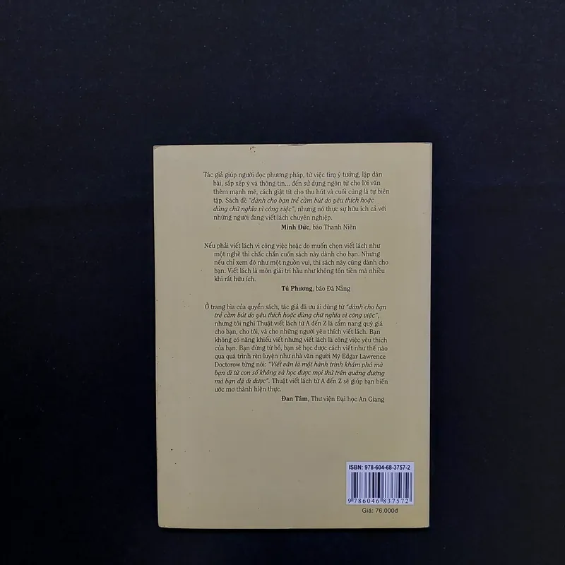 [Sách Cũ] Nghệ Thuật Viết Lách Từ A - Z 602042