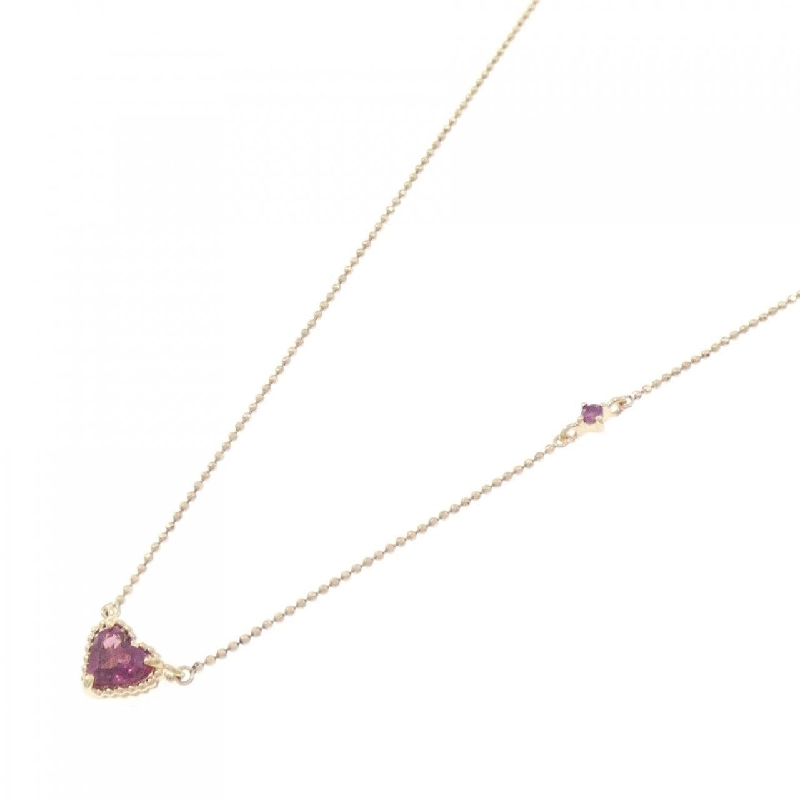 K10YG Mặt Dây Chuyền Hình Trái Tim Đá Garnet - Hàng hiệu Chính Hãng 860671