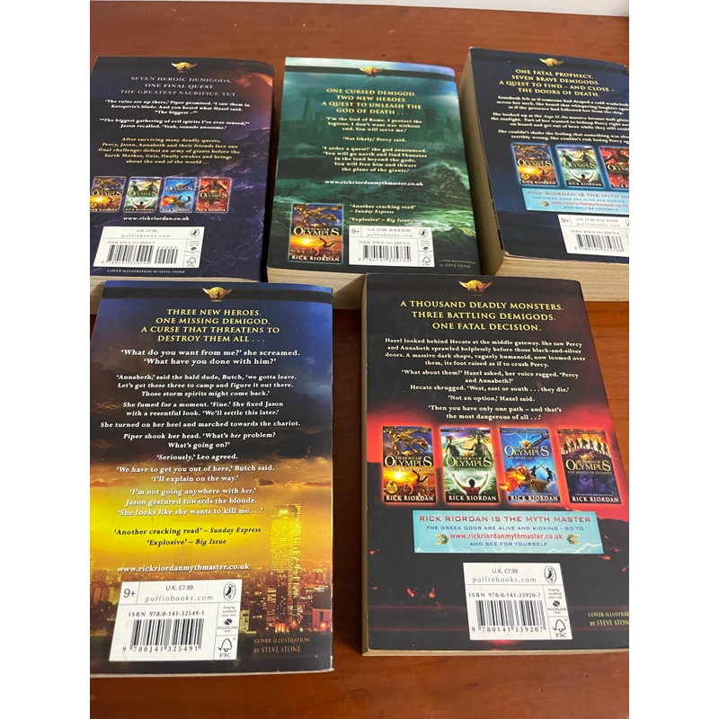 Bộ 5 cuốn Heroes of olympus Rick Riordan 539770
